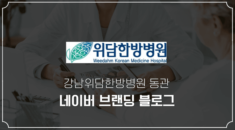 포트폴리오 : 강남 위담한방병원 네이버 브랜딩 블로그 운영 대행 사례