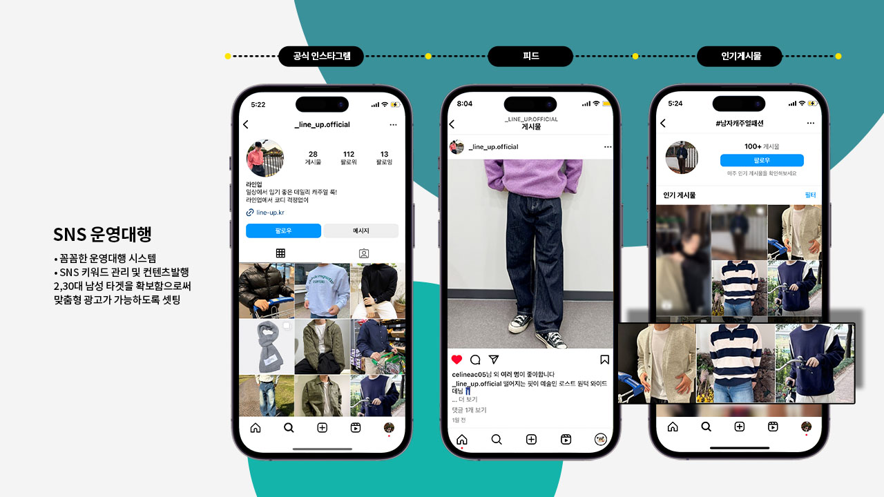 라인업 (line-up) - SNS마케팅 및 메타광고 집행 #3