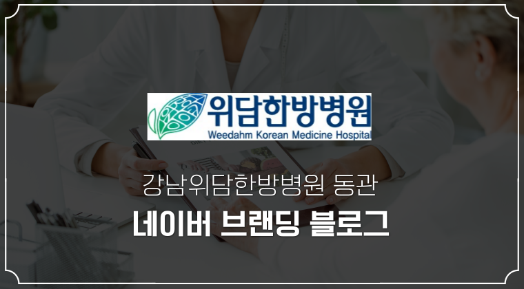 포트폴리오 : 강남 위담한방병원 네이버 브랜딩 블로그 운영 대행 사례 #1